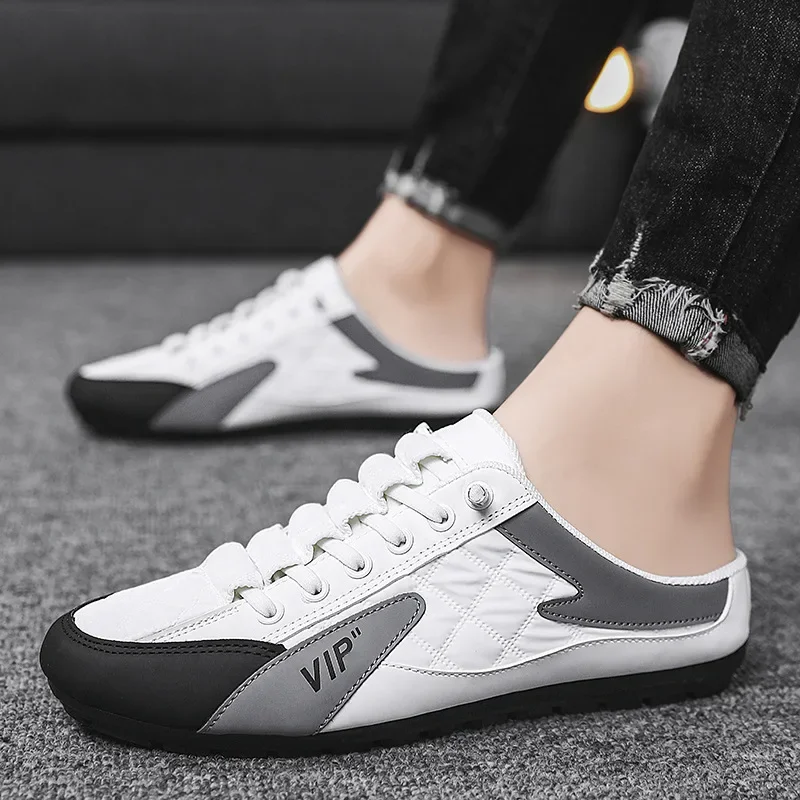Men'S Shoes For Tennis - 2025 erkek ayakkabıları Nefes Yarım Terlik