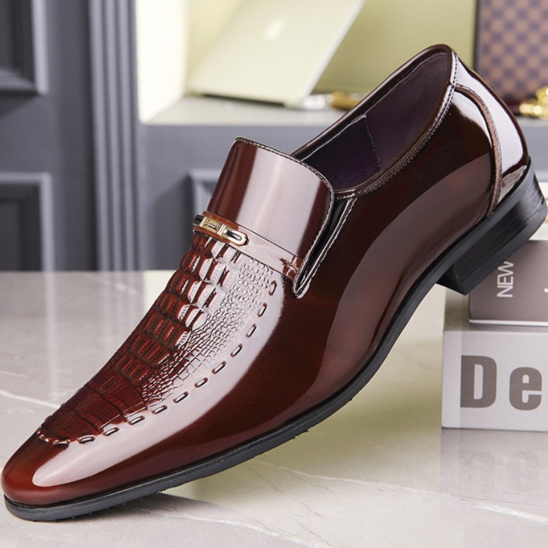 Men Shoes For Office Work - Erkek Deri Ayakkabı Rugan erkek resmi