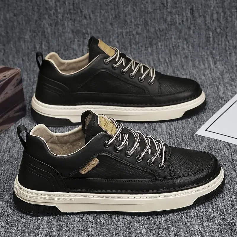 Men Shoes For Office Work - Moda rahat deri ayakkabı erkekler için