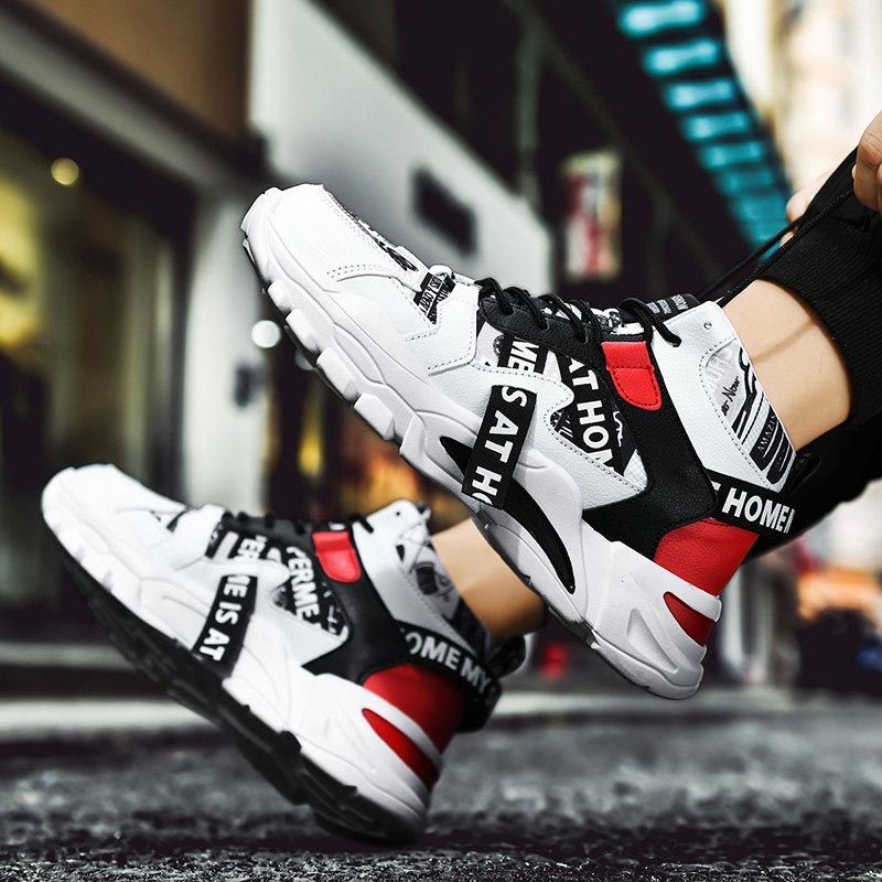 Men Shoes Online Shopping - Büyük boy yüksek Top tıknaz erkek