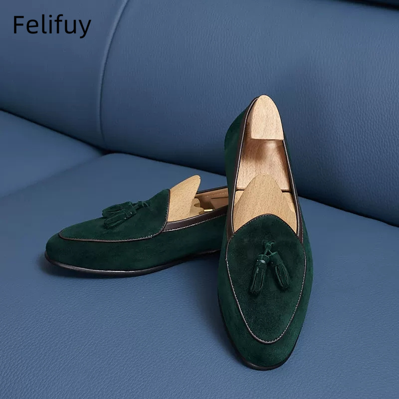 Men Shoes Kinds - İtalyan Çeşitleri İnek Derisi Süet Erkek