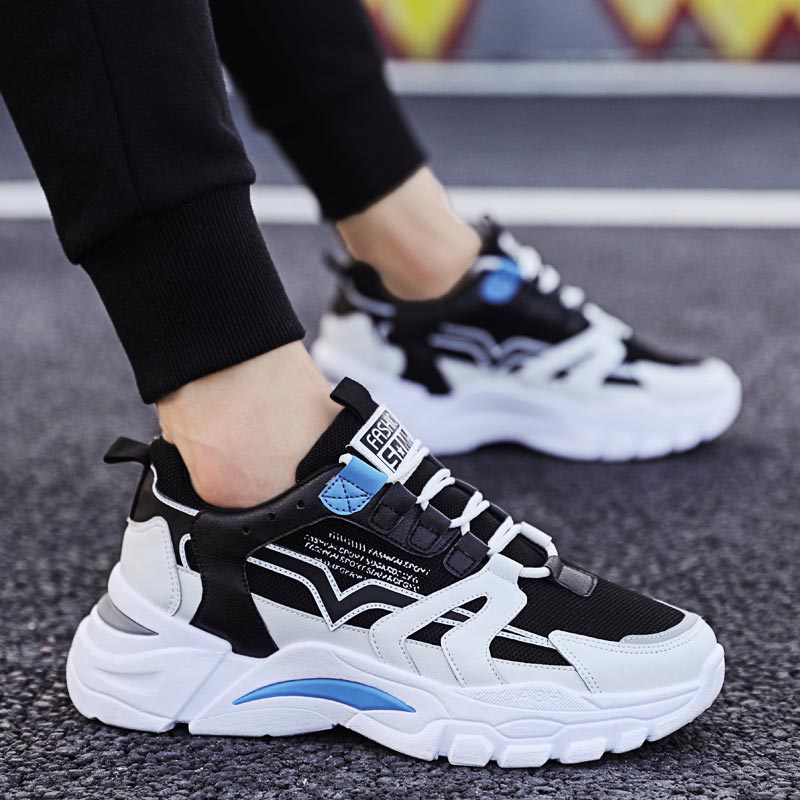 Men Shoes Online Shopping - Büyük boy tıknaz yükseklik adam Sneakers