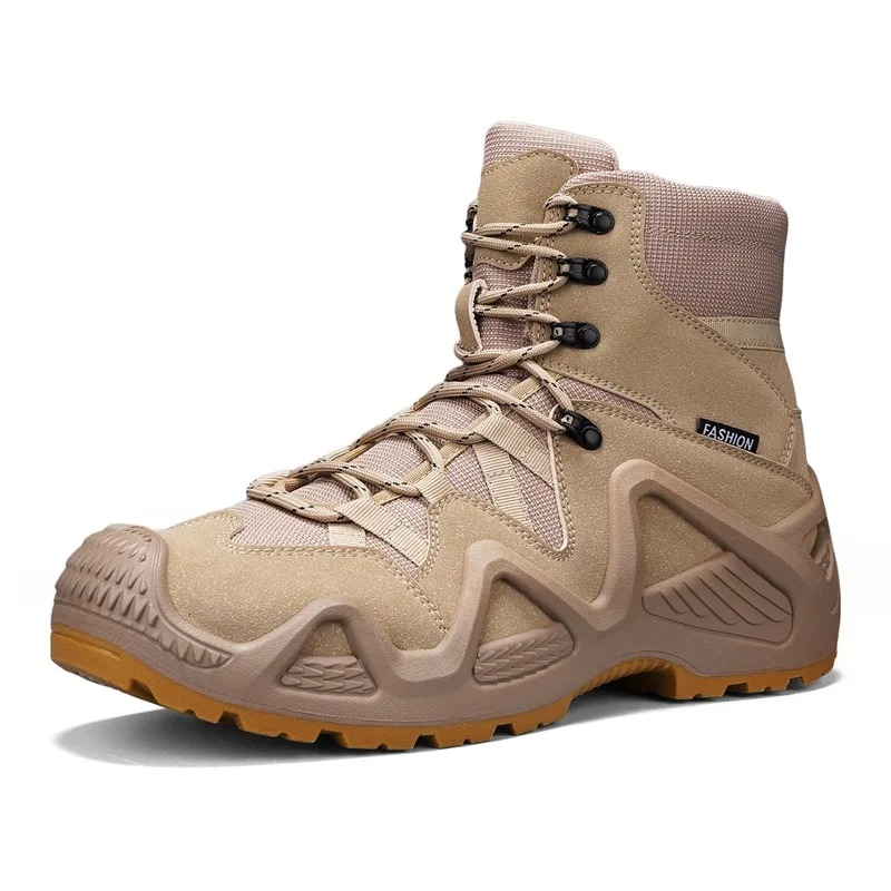 Hiking Boot Waterproof - Erkek Taktik Botları Bağcıklı Marka Bilekli