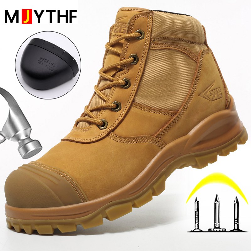 Work Boot Steel Toe - Hakiki Deri Erkek Botları Güvenlik Ayakkabıları