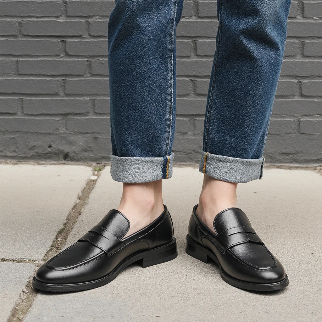 Erkek Siyah Penny Loafer'lar K - Men Shoes For Office Work incelemesi ve fiyatı