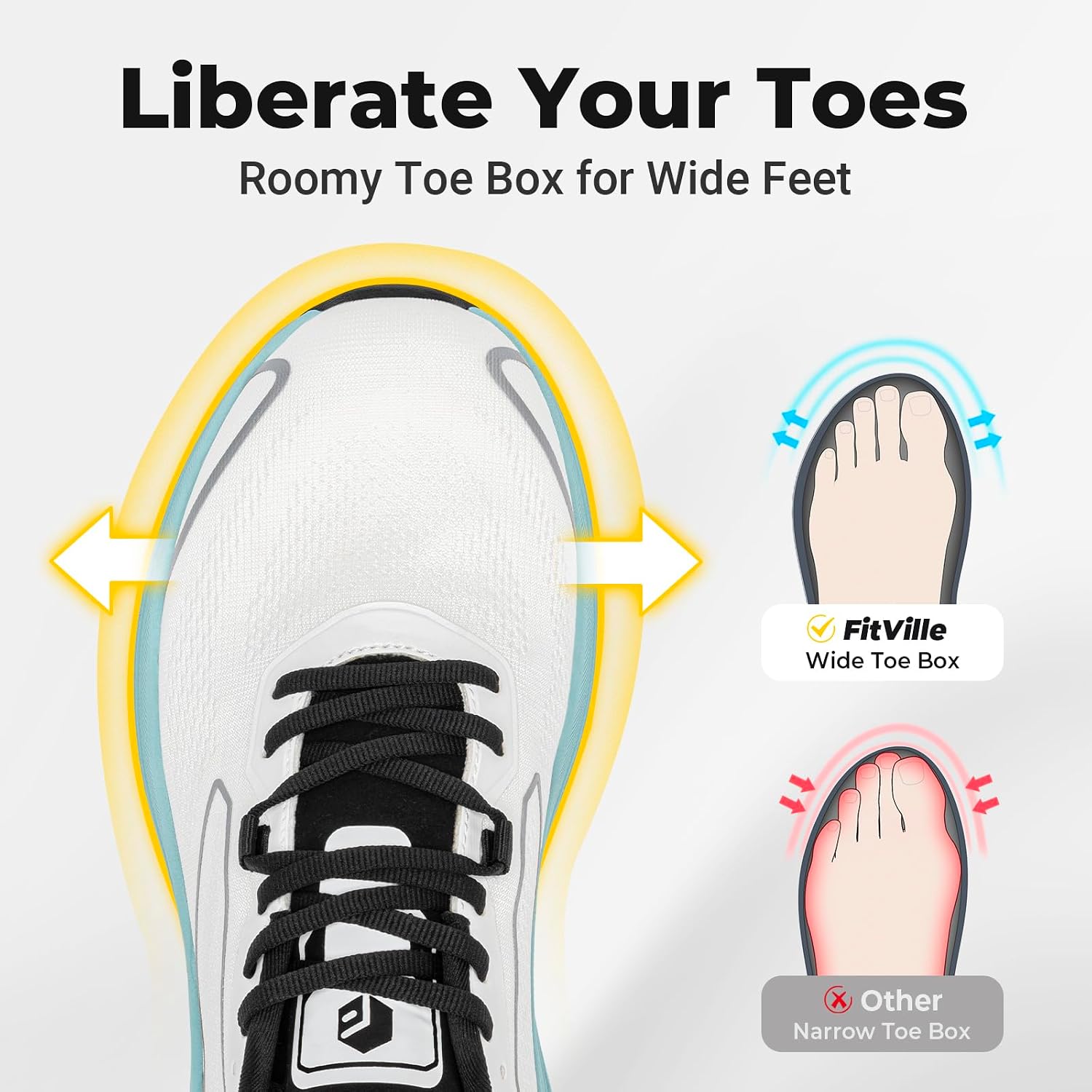 FitVille Erkek Geniş Kalıp Yol - Men'S Shoes Plantar Fasciitis incelemesi ve fiyatı
