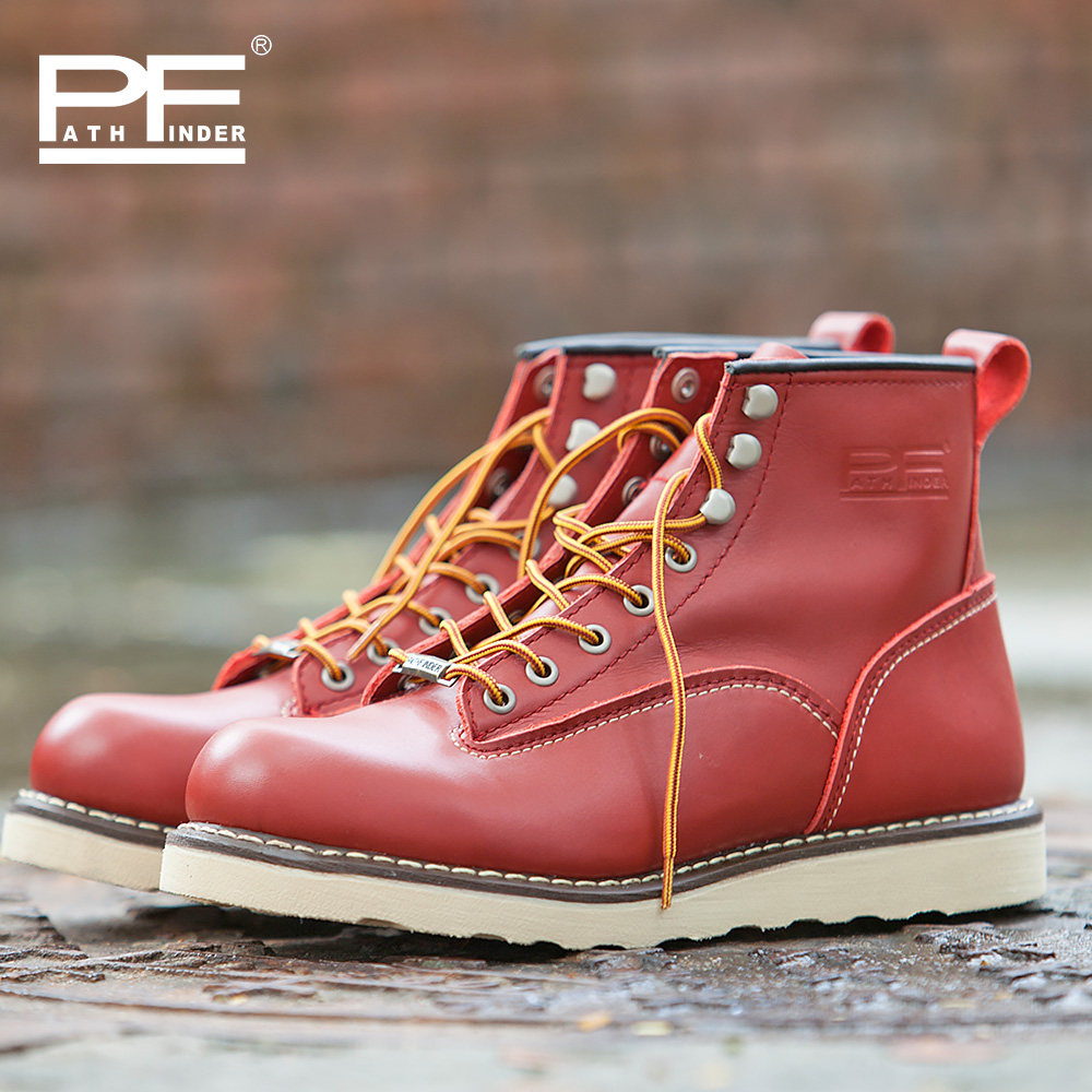 Erkek Modası Hakiki Deri Motos - Work Boot Steel Toe incelemesi ve fiyatı