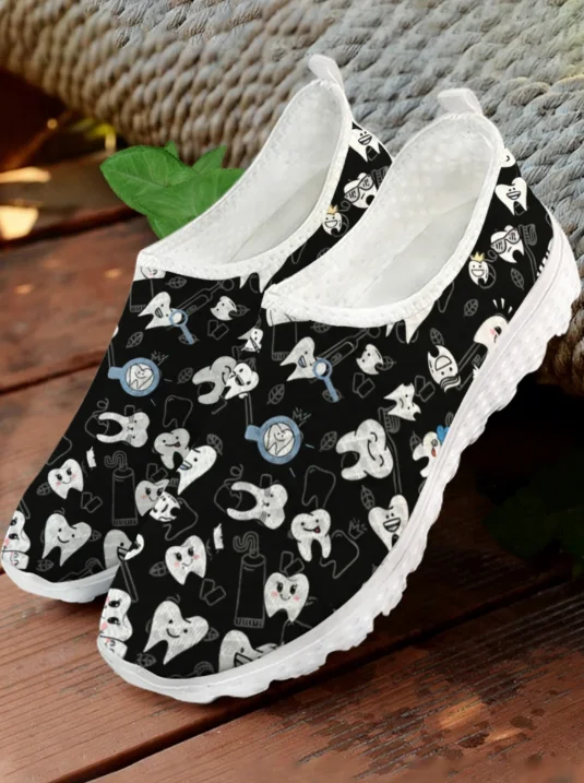 Beyaz Karikatür Diş Baskı Örgü - Men'S Shoes For Tennis incelemesi ve fiyatı