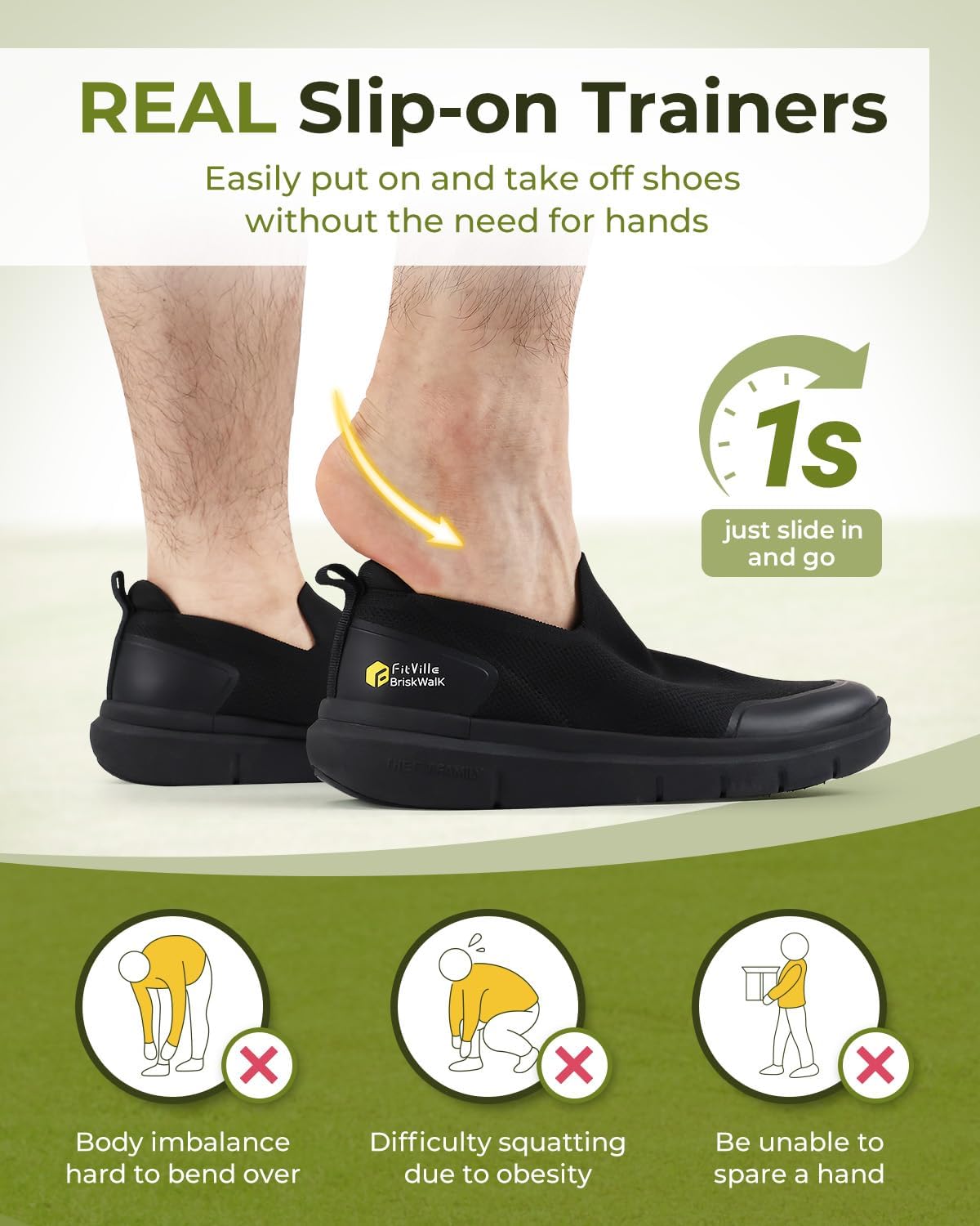 FitVille Erkek Ekstra Geniş Gi - Men'S Shoes Plantar Fasciitis incelemesi ve fiyatı