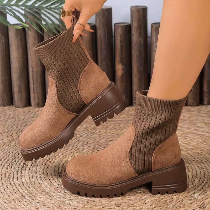 2025 Sonbahar Kış Moda Kadın C - Chelsea Boots Suede incelemesi ve fiyatı