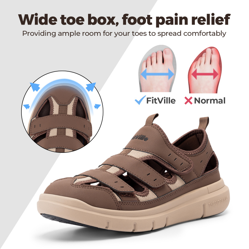 Yaz Erkek Sandalet Genişletilm - Men'S Shoes Plantar Fasciitis incelemesi ve fiyatı