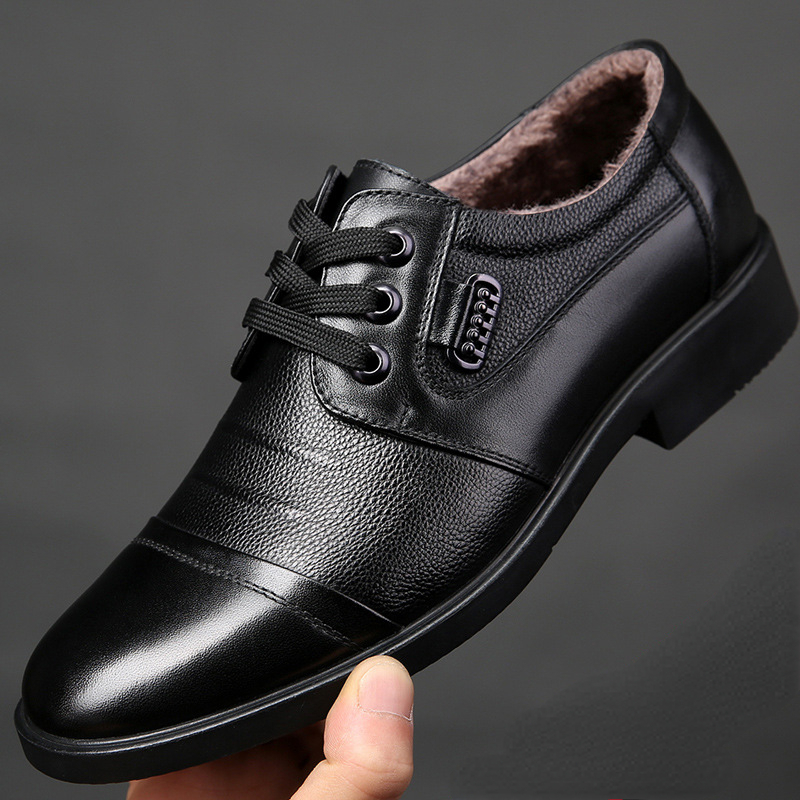 Kış erkekler hakiki deri resmi - Men Shoes For Office Work incelemesi ve fiyatı